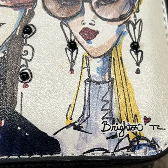 Brighton Jewelry / Cosmetic hardsided zip around bag - Picture 7 of 10